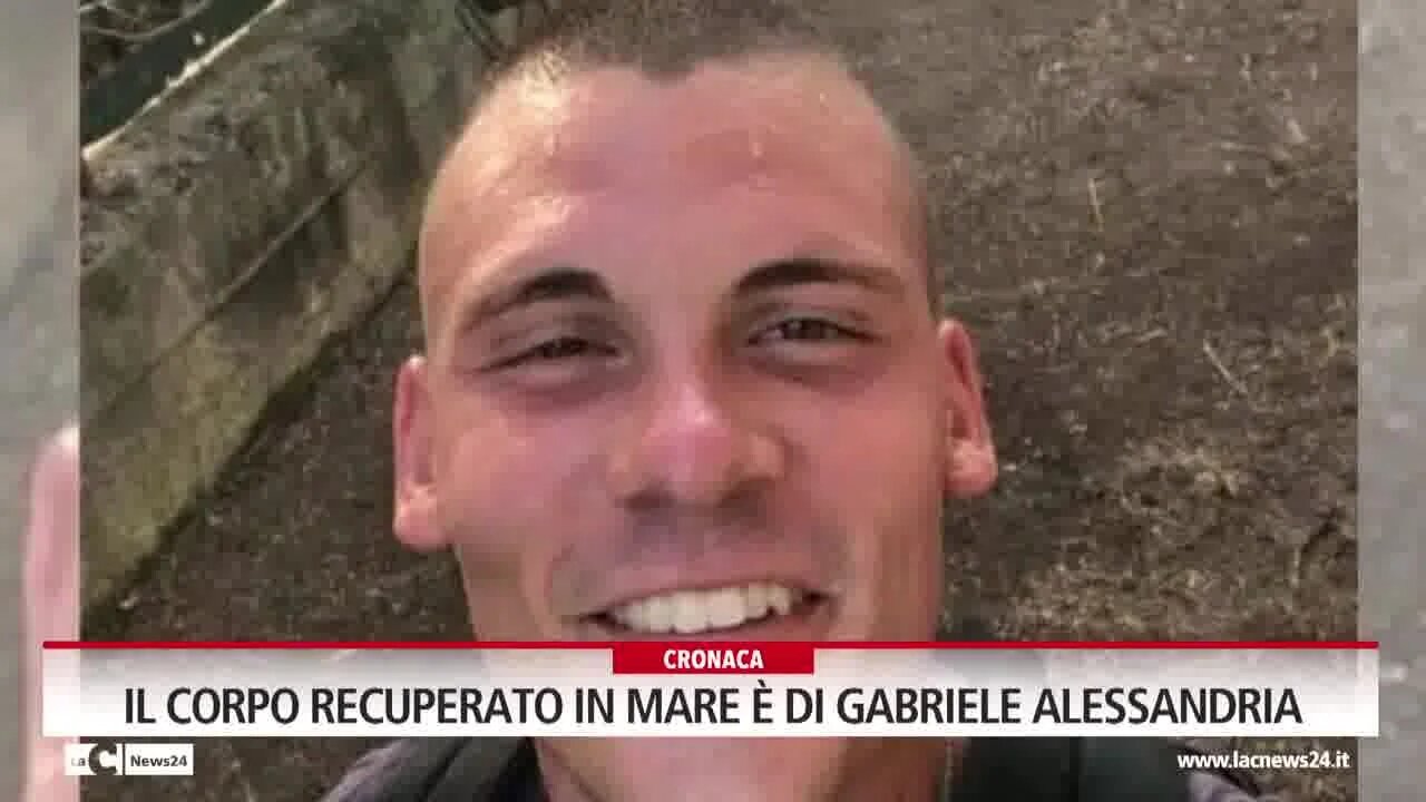 Il corpo recuperato in mare è di Gabriele Alessandria