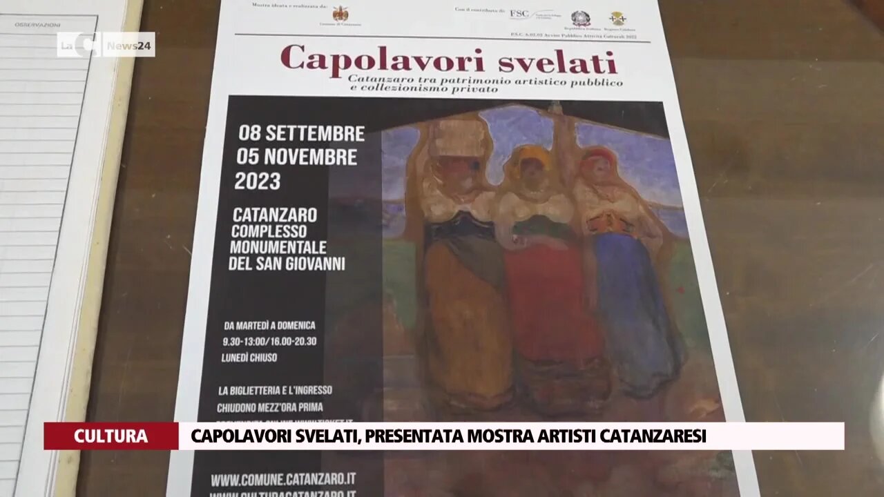 Capolavori svelati, presentata mostra artisti catanzaresi