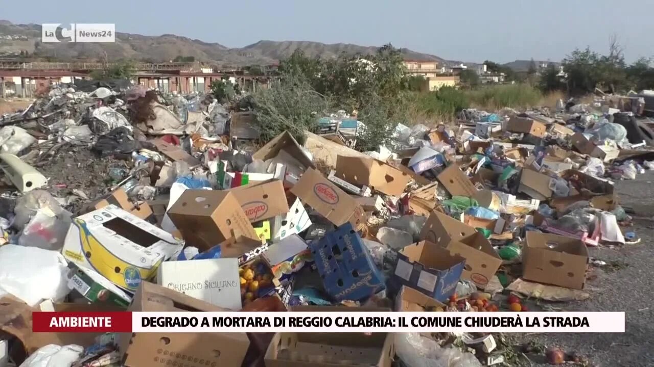 Degrado a Mortara di Reggio Calabria:  il comune chiuderà la strada