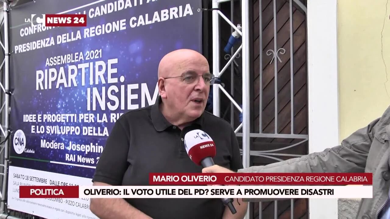 Oliverio: «Il voto utile del Pd? Serve a promuovere disastri»