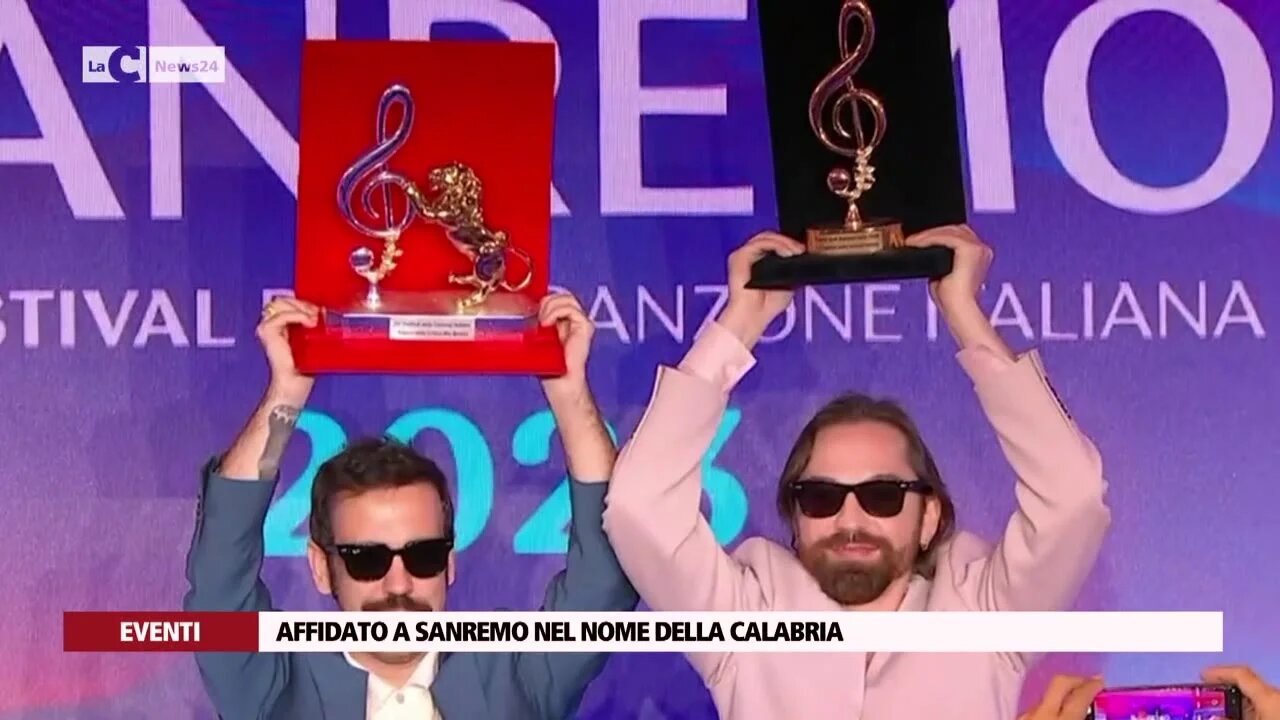 Affidato a Sanremo nel nome della Calabria