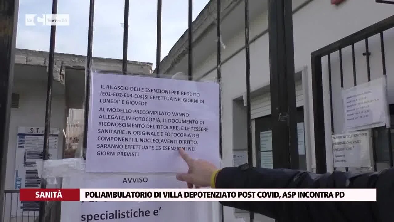 Poliambulatorio di Villa depotenziato post covid, Asp incontra Pd