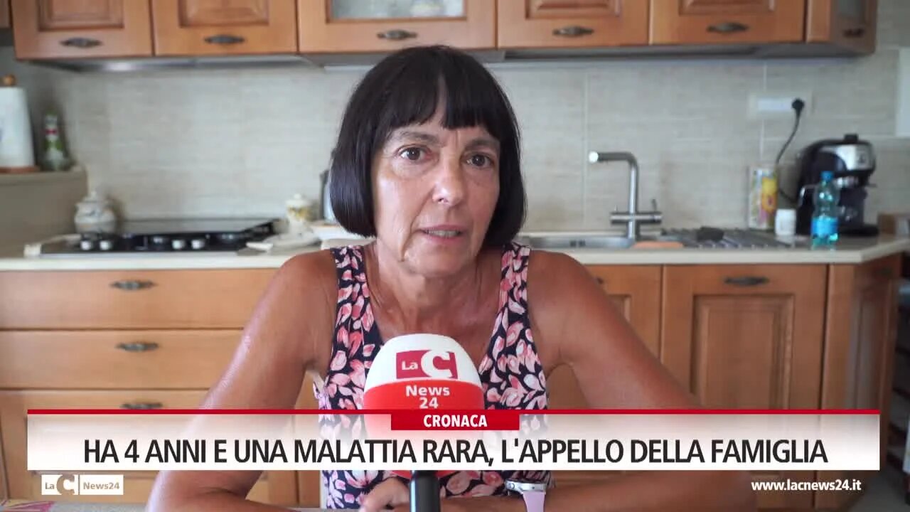 Ha 4 anni e una malattia rara, l'appello della famiglia