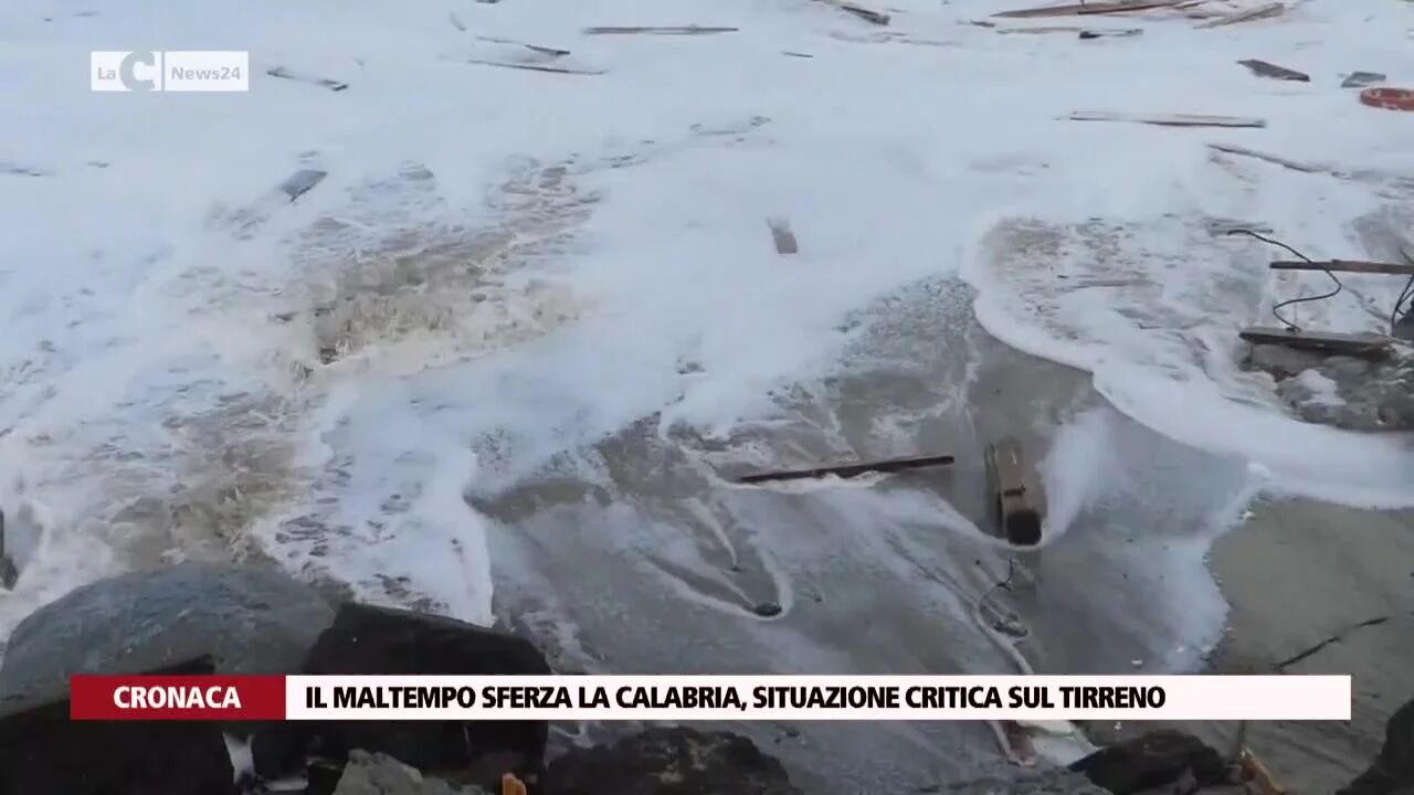 Il maltempo sferza la Calabria, situazione critica sul tirreno
