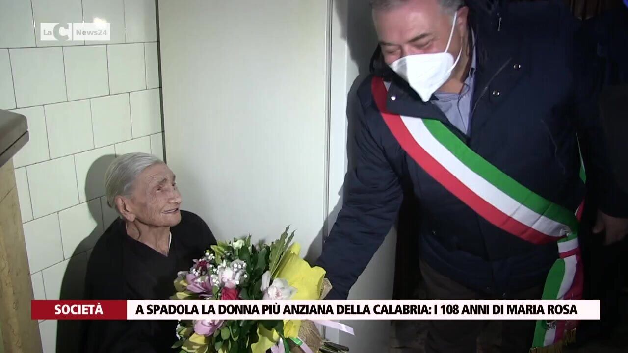 A Spadola la donna più anziana della Calabria: i 108 anni di Maria Rosa