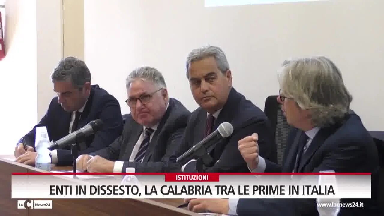 Enti in dissesto, la Calabria tra le prime in Italia