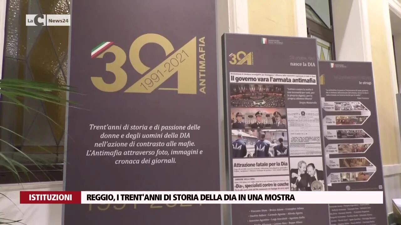 Reggio, i trent'anni di storia della Dia in una mostra