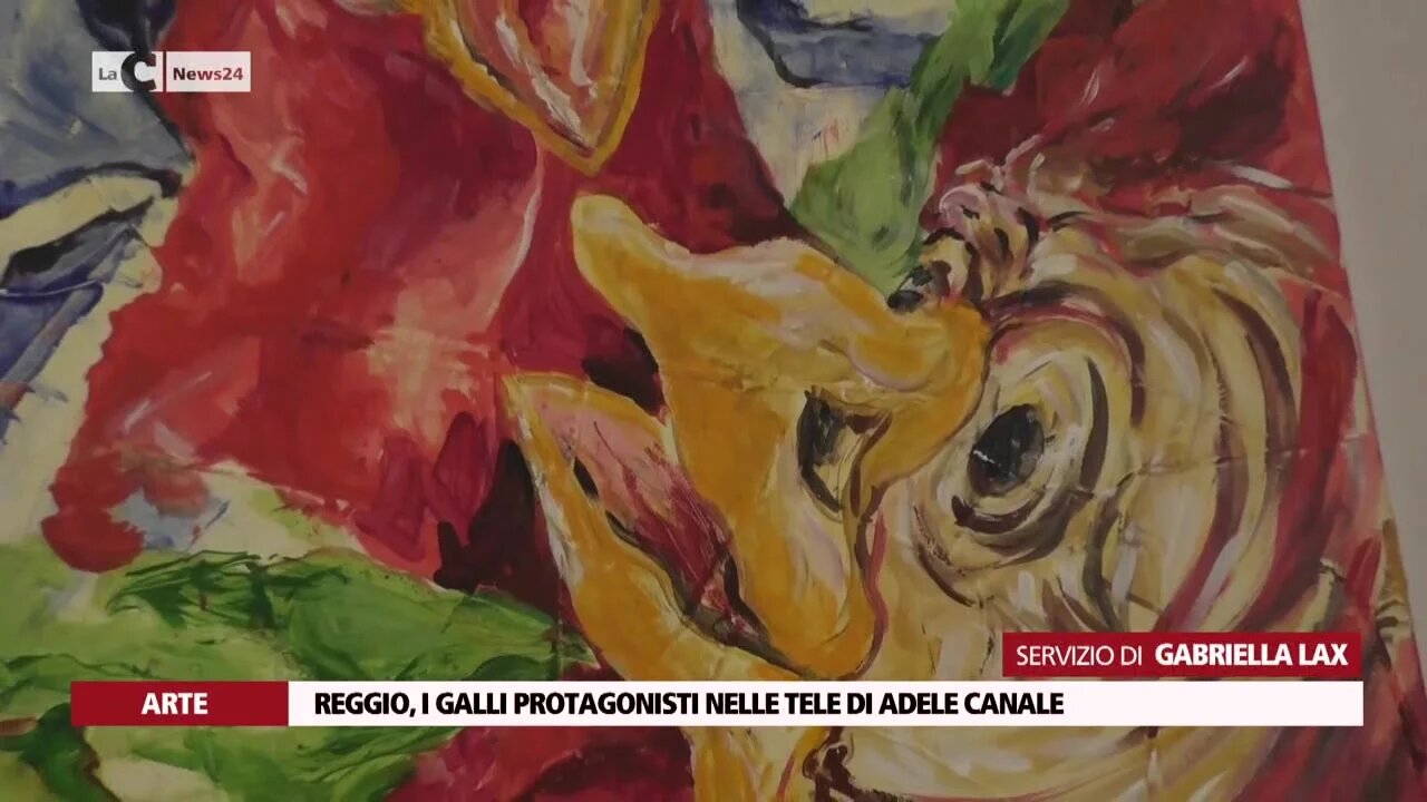 Reggio, i galli protagonisti nelle tele di Adele Canale