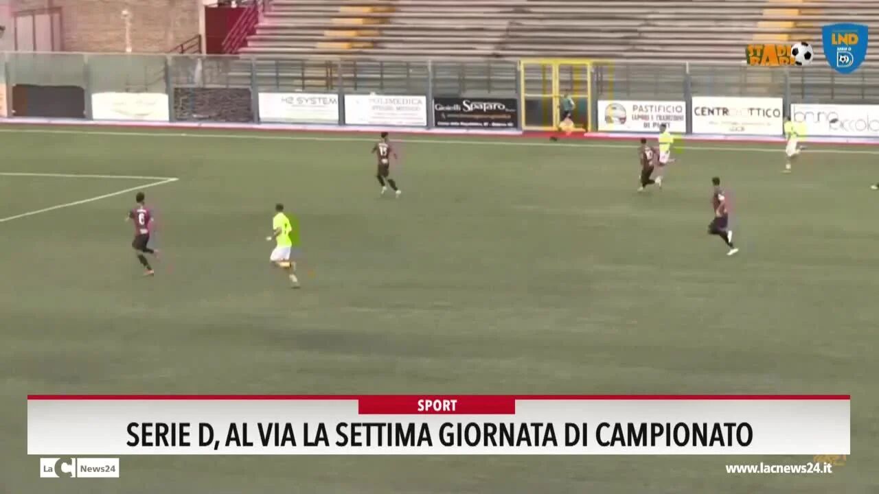 Serie D, al via la settima giornata di campionato