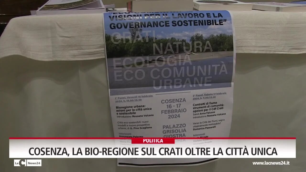 Cosenza, la bio-regione sul Crati oltre la Città Unica