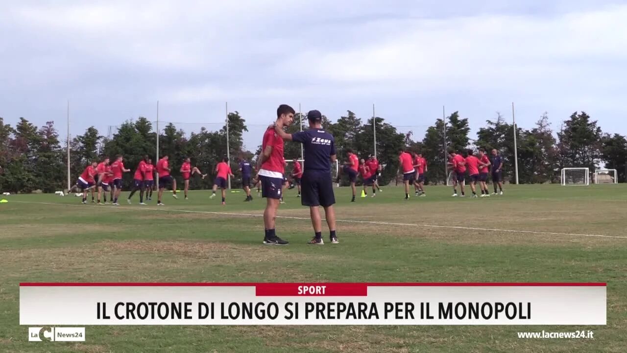 Il Crotone di Longo si prepara per il Monopoli