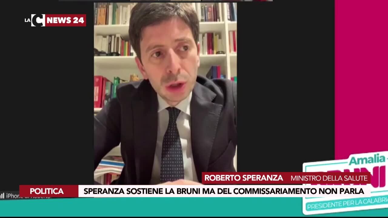 Speranza sostiene la Bruni ma del commissariamento non parla