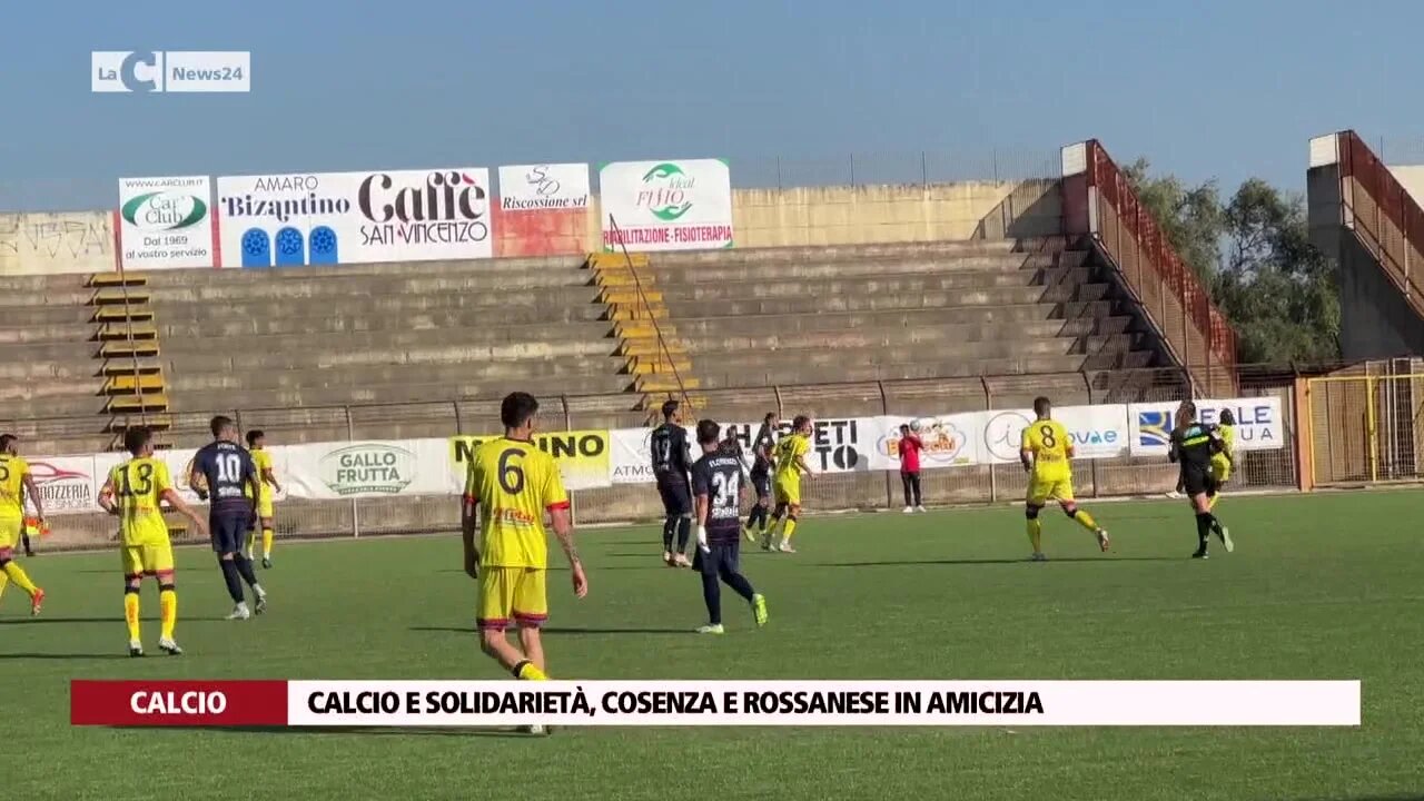 Calcio e solidarietà: Cosenza e Rossanese in amicizia