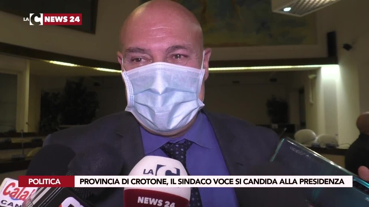 Provincia di Crotone, il sindaco Voce si candida alla presidenza