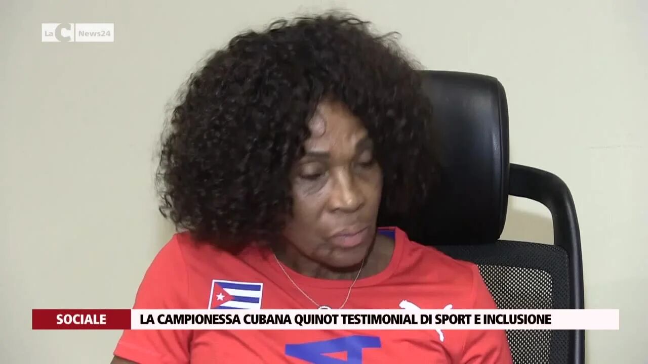 La campionessa cubana Quinot testimonial di sport e inclusione