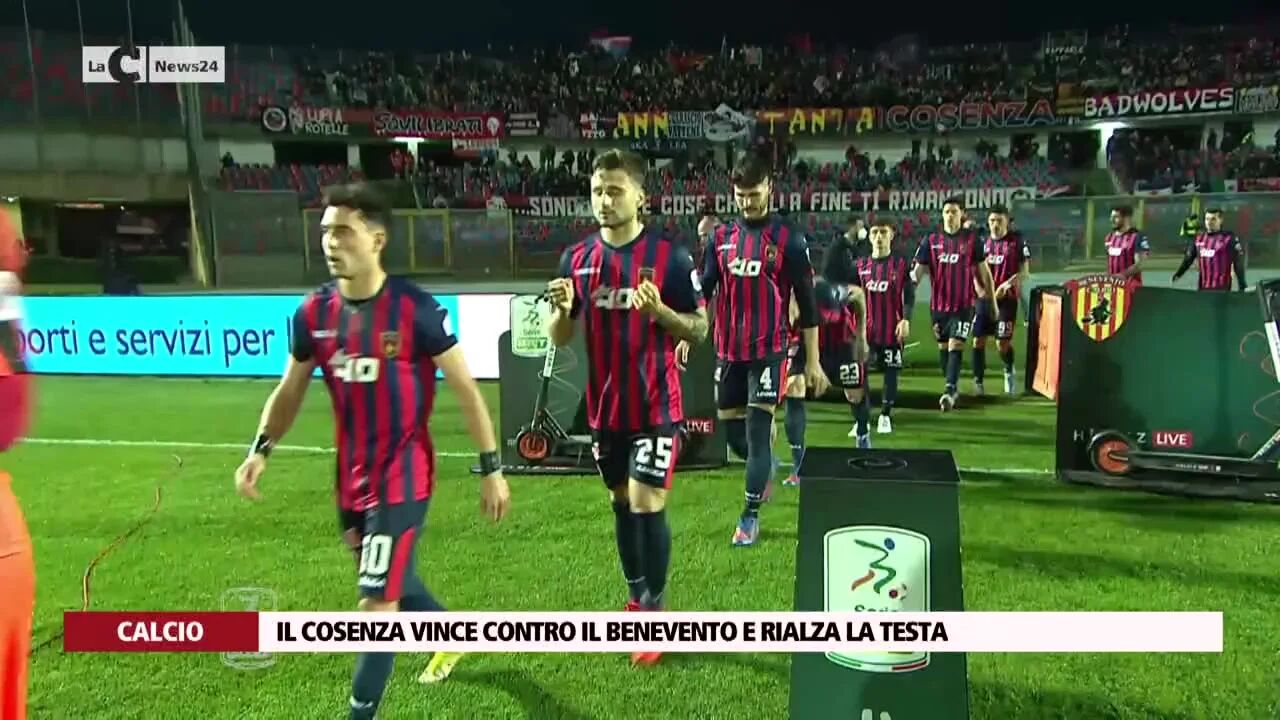 Il Cosenza vince contro il Benevento e rialza la testa