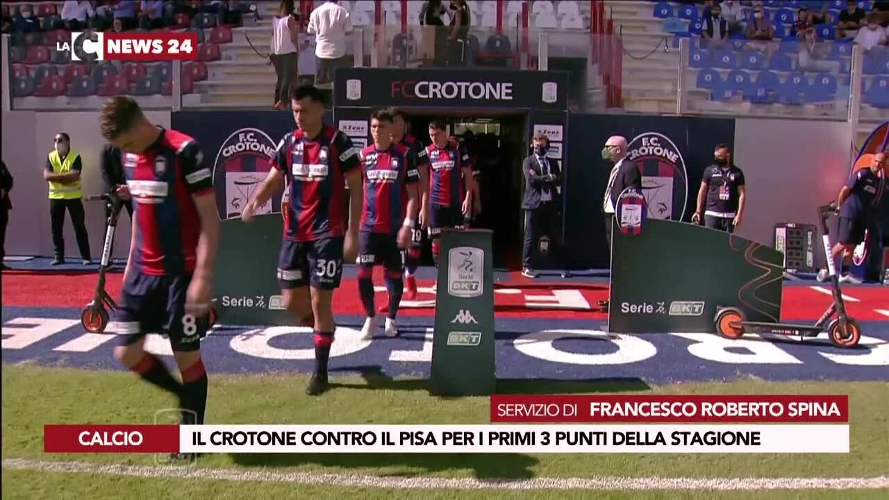 Il Crotone contro il Pisa per i primi 3 punti della stagione
