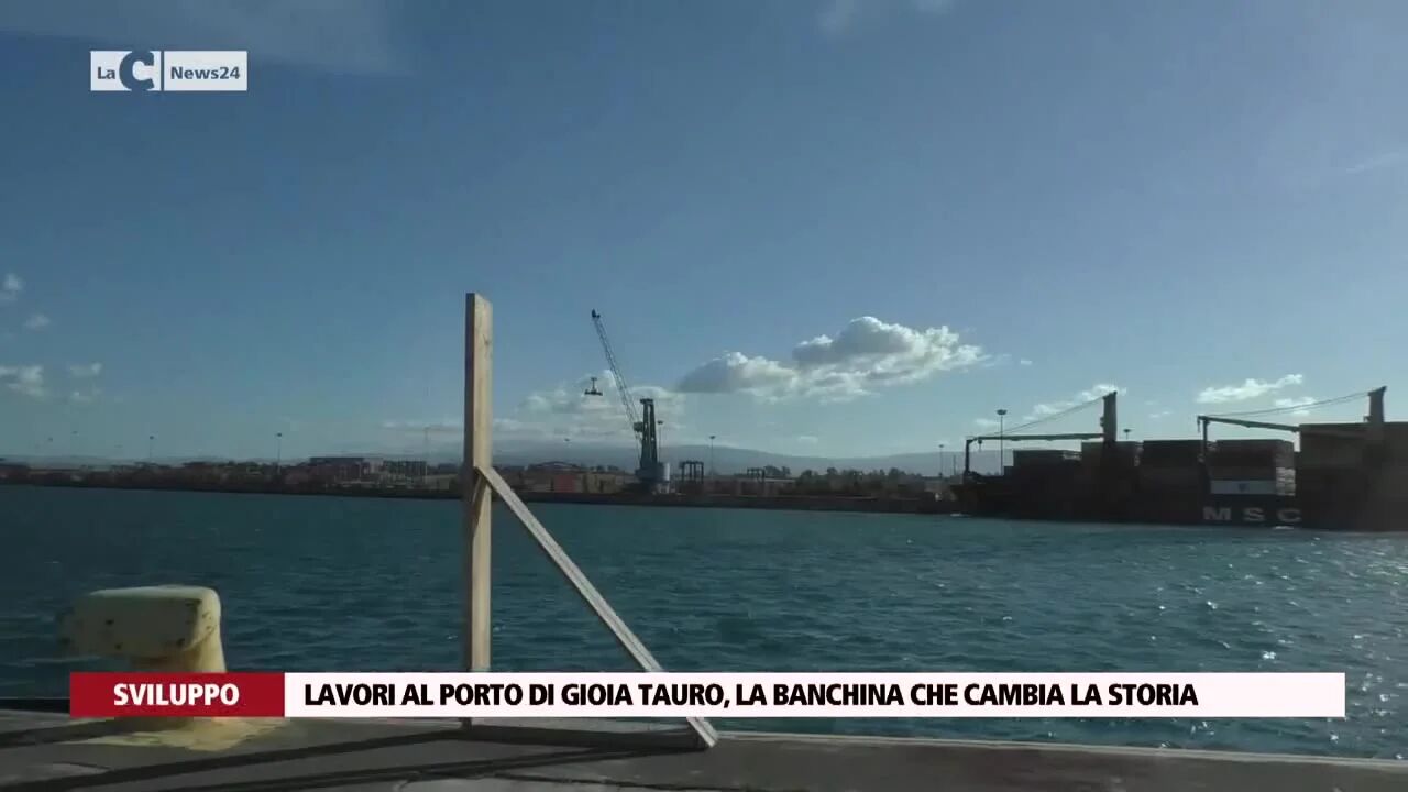 Lavori al porto di Gioia Tauro, la banchina che cambia la storia