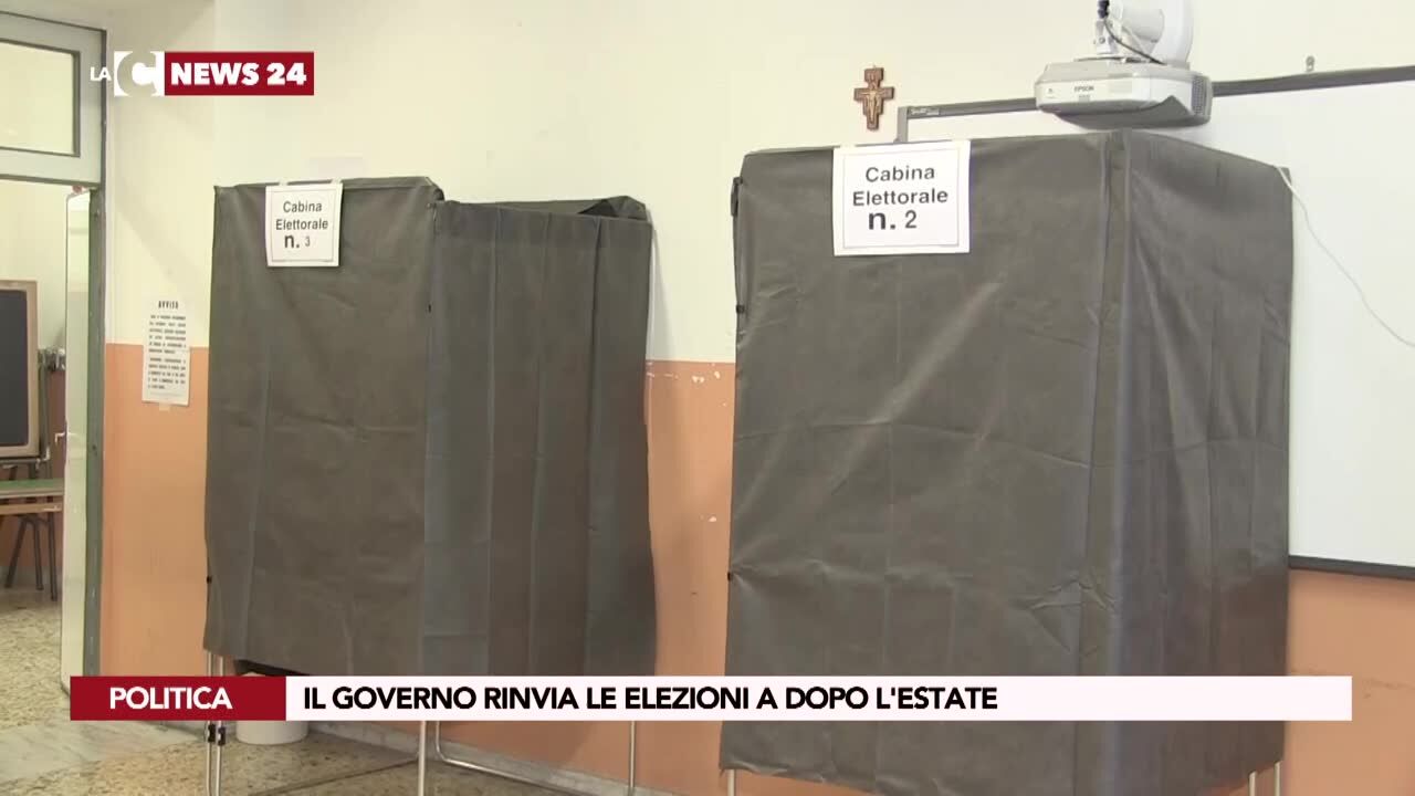Il Governo rinvia le elezioni a dopo l'estate