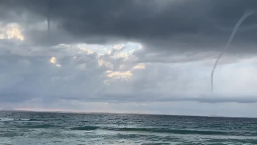 Trombe marine lungo la Costa degli Dei