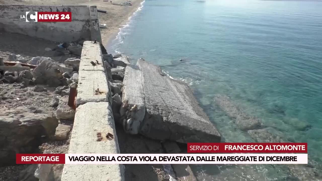 Viaggio nella Costa Viola devastata dalle mareggiate di dicembre