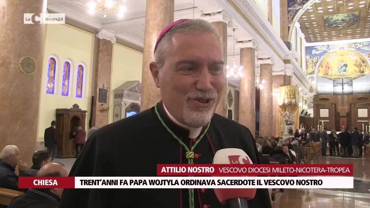 Trent’anni fa papa Wojtyla ordinava sacerdote il vescovo Nostro