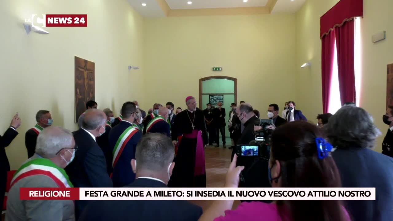 Festa grande a Mileto: si insedia il nuovo vescovo Attilio Nostro