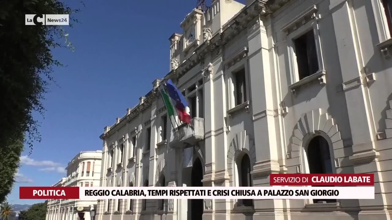 Reggio Calabria, tempi rispettati e crisi chiusa a palazzo San Giorgio