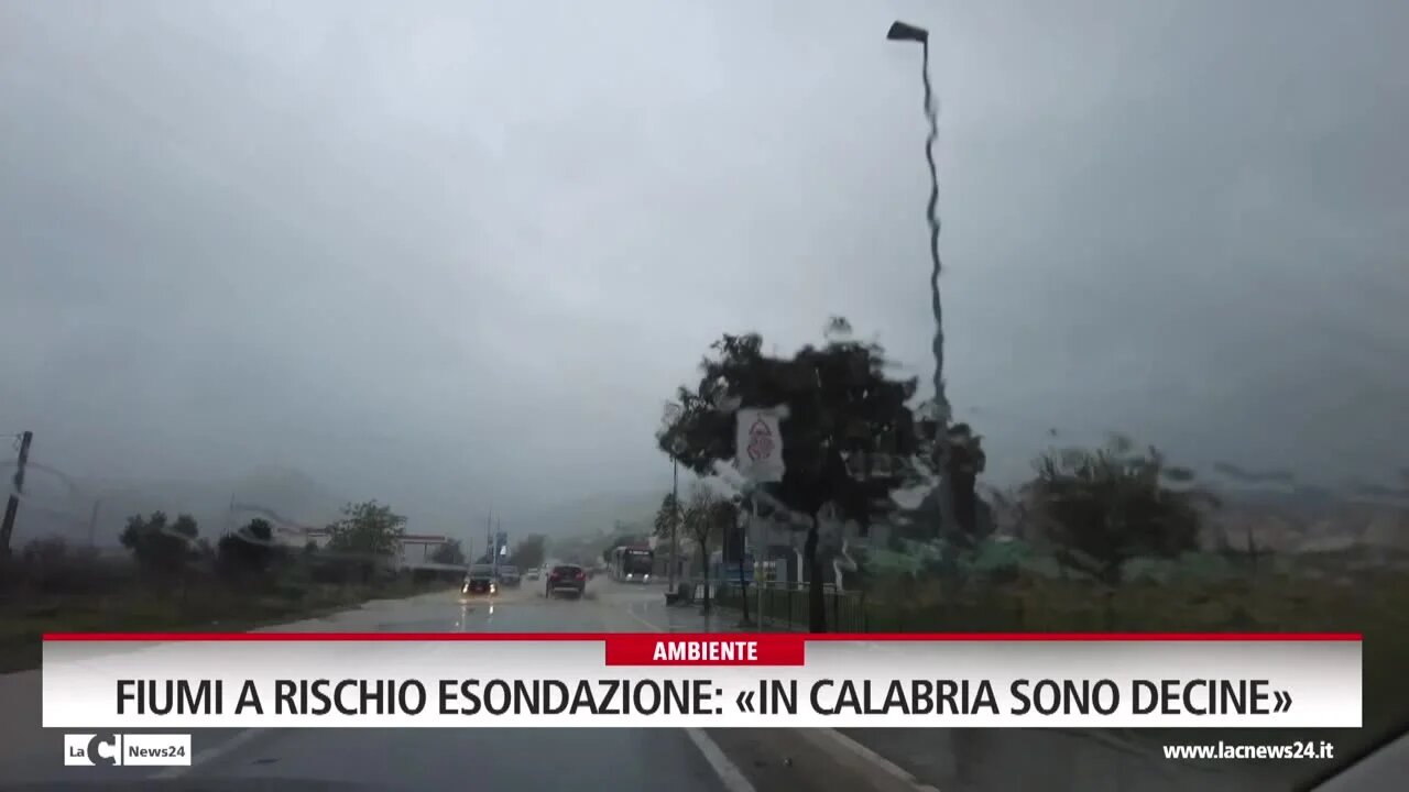 Fiumi a rischio esondazione: «In Calabria sono decine»