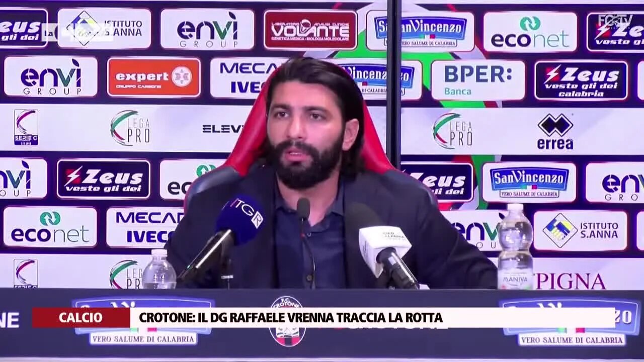 Crotone: il dg Raffaele Vrenna traccia la rotta