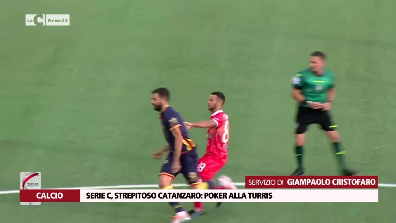 Serie C, strepitoso Catanzaro, poker alla Turris