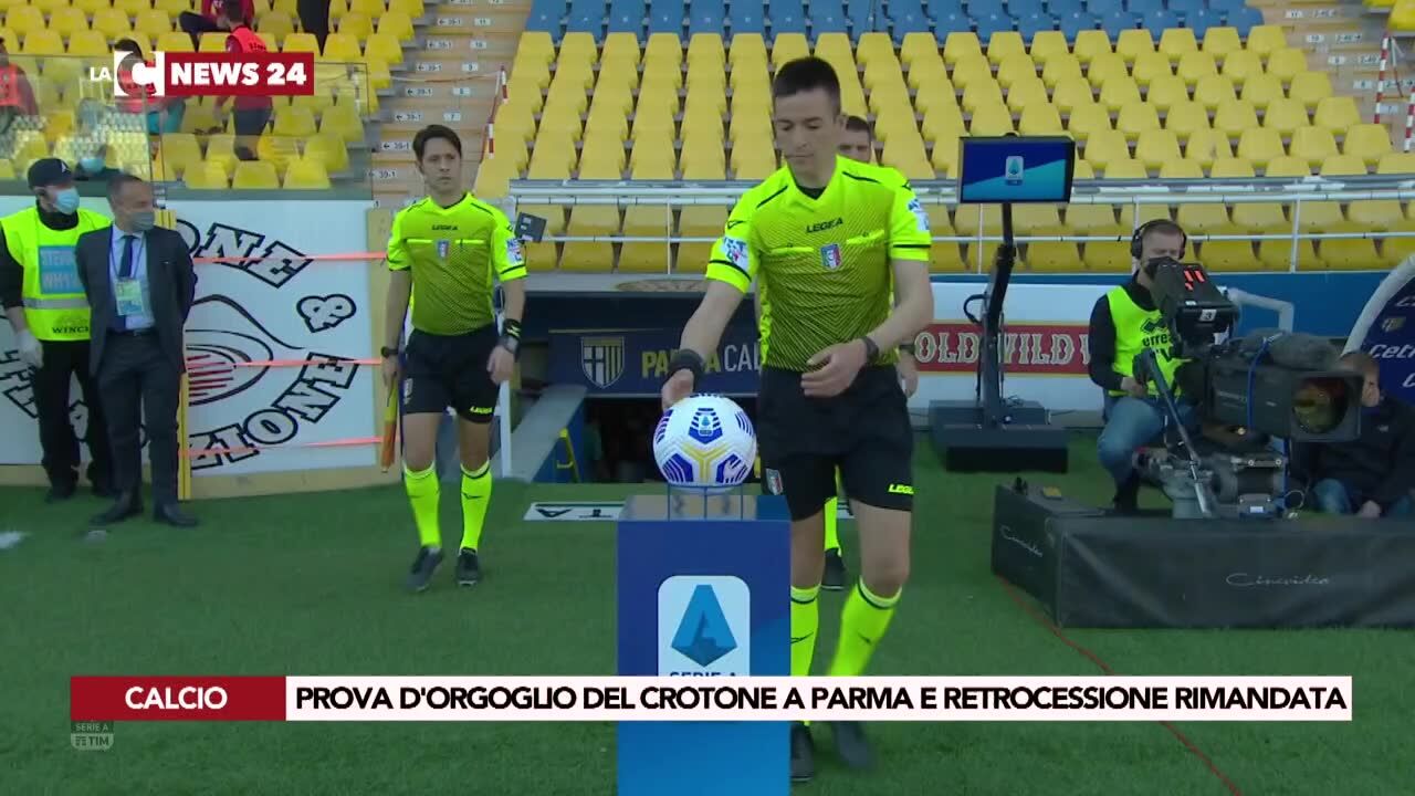 Prova d'orgoglio del Crotone a Parma e retrocessione rimandata