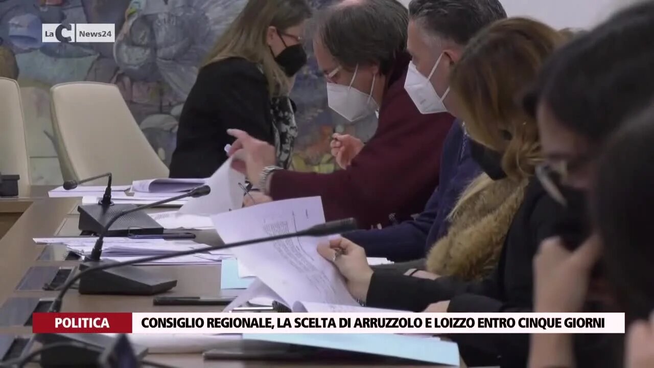 Consiglio regionale, la scelta di Arruzzolo e Loizzo entro cinque giorni OK