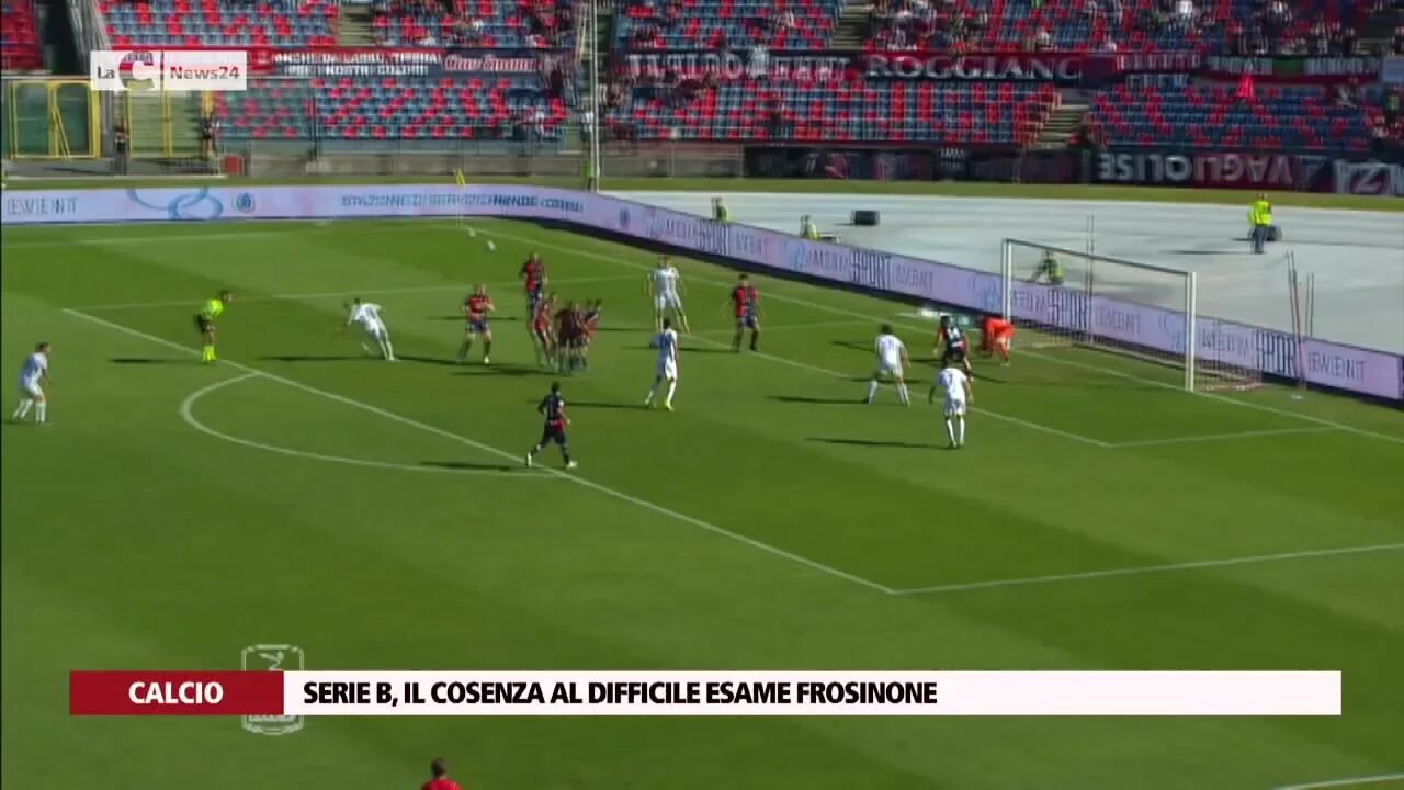 Serie B, il Cosenza al difficile esame Frosinone