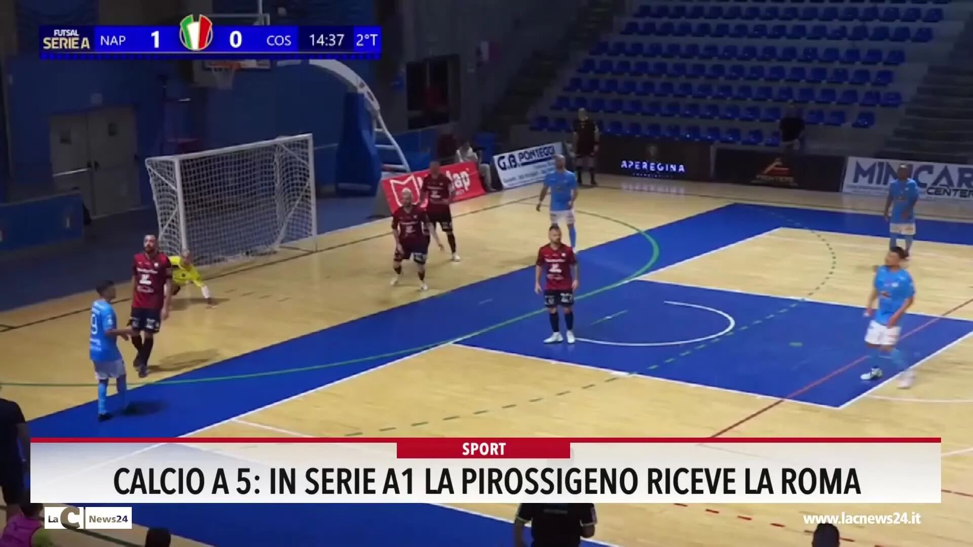 Calcio a 5: in serie A1 la Pirossigeno riceve la Roma