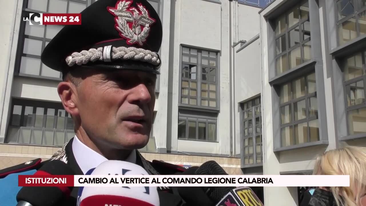Cambio al vertice al comando Legione Calabria