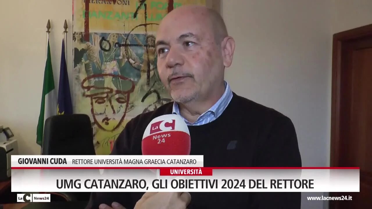 Umg Catanzaro, gli obiettivi 2024 del rettore