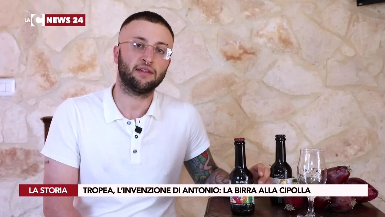 Tropea, l’invenzione di Antonio: la birra alla cipolla