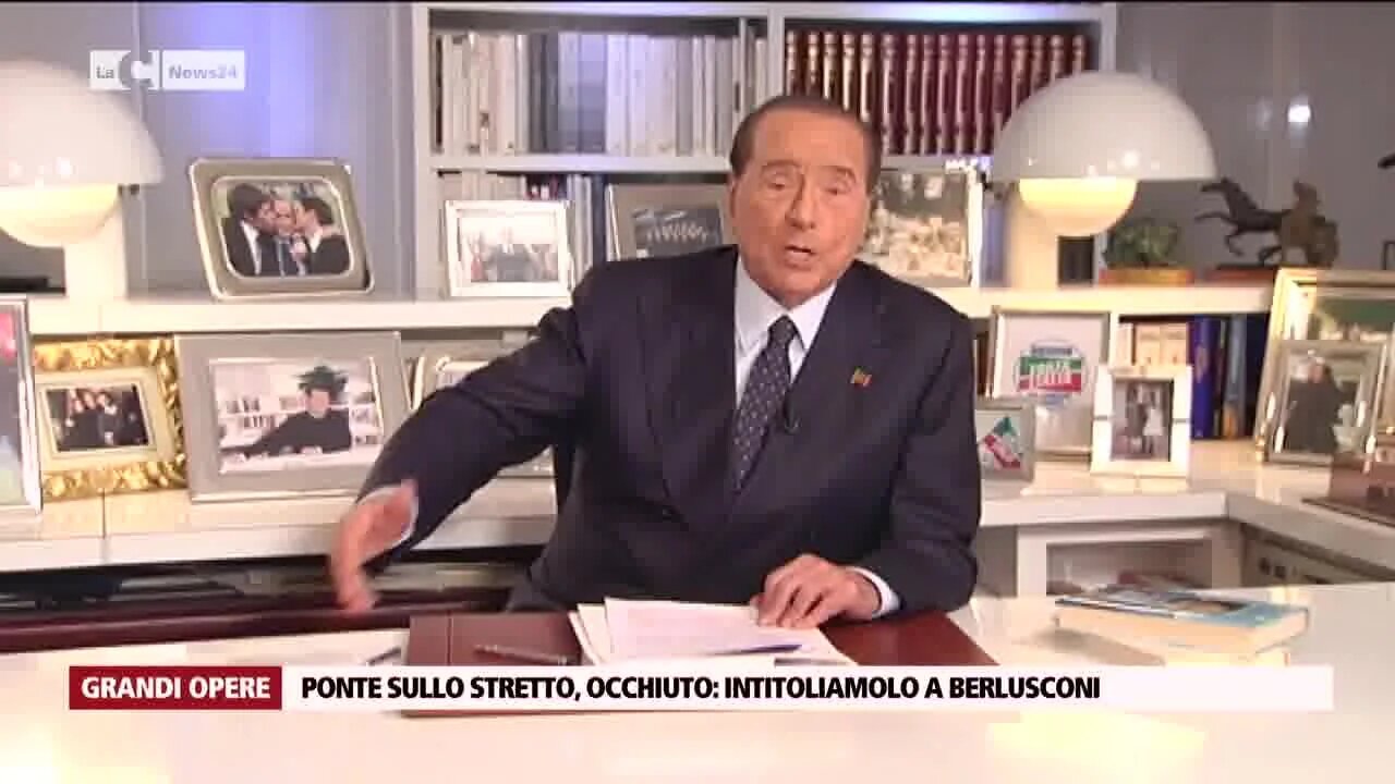 Ponte sullo Stretto, Occhiuto: «Intitoliamolo a Berlusconi»