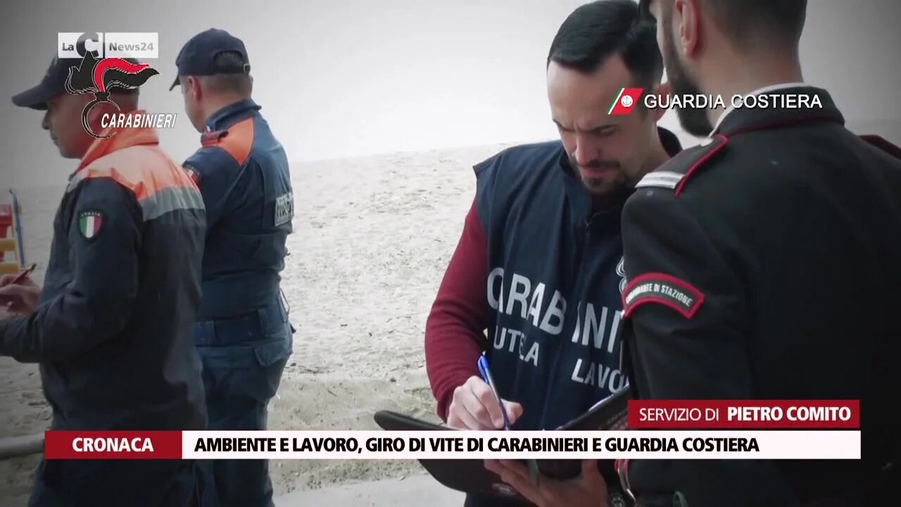 Ambiente e lavoro, giro di vite di Carabinieri e Guardia Costiera