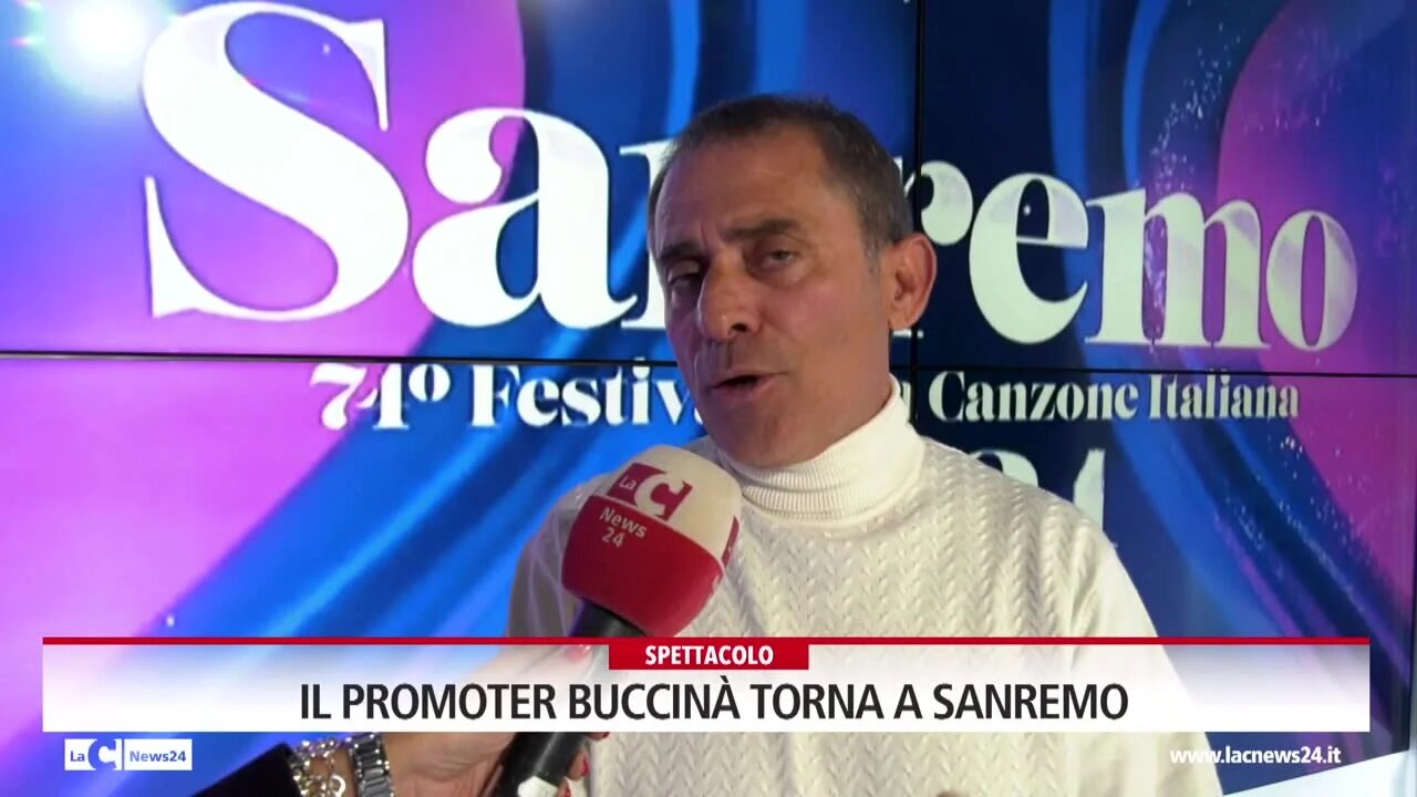 Il Promoter Buccinà torna a Sanremo