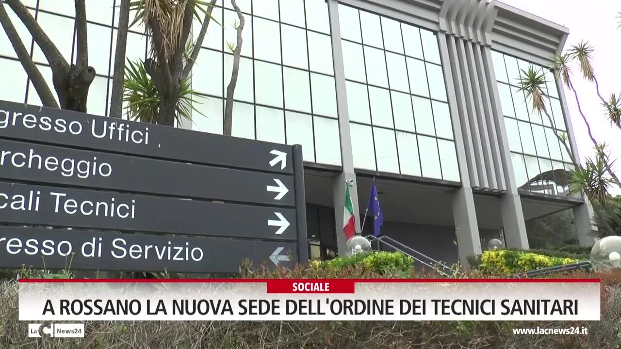 A Rossano la nuova sede dell'ordine dei tecnici sanitari