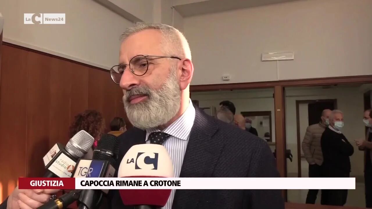 Capoccia resta al Tribunale di Crotone