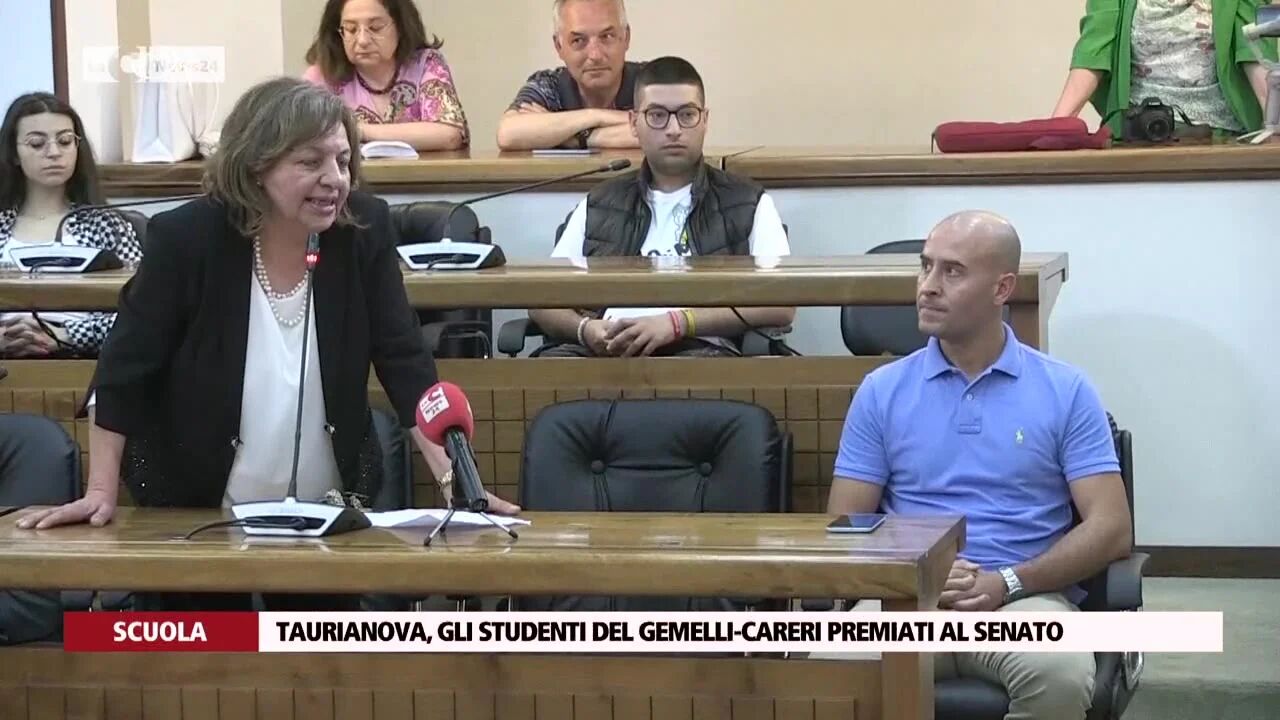 Taurianova, gli studenti del Gemelli-Careri premiati al Senato
