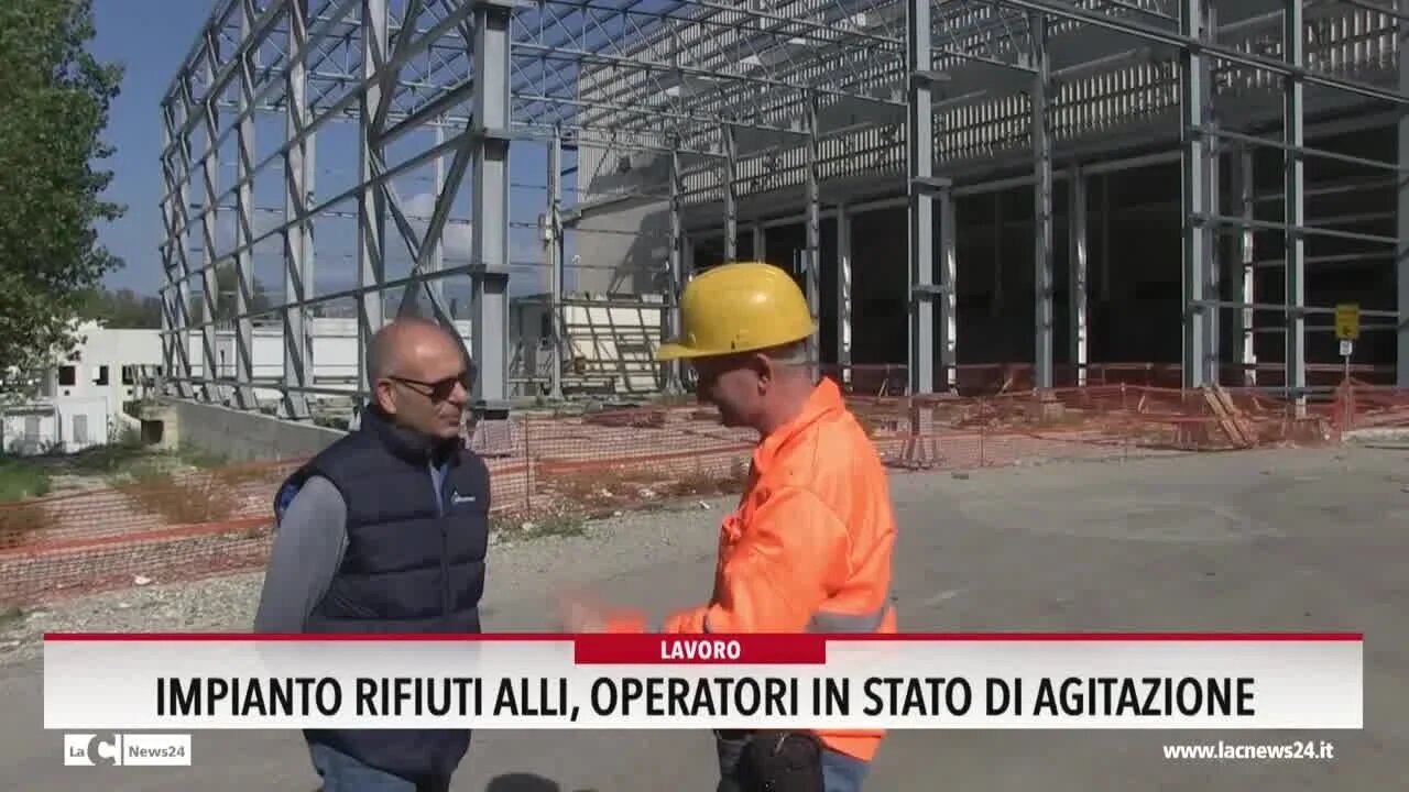 Impianto rifiuti di Alli, operai in stato di agitazione