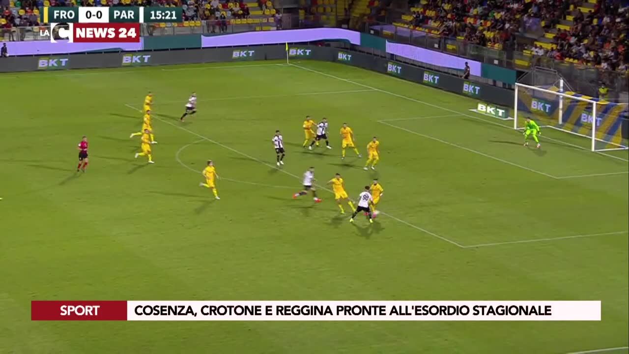 Cosenza, Crotone e Reggina pronte all'esordio stagionale