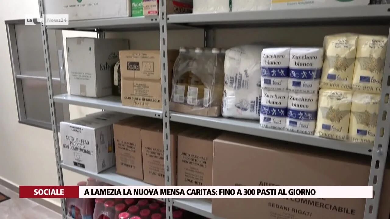 A Lamezia la nuova mensa Caritas: fino a 300 pasti al giorno