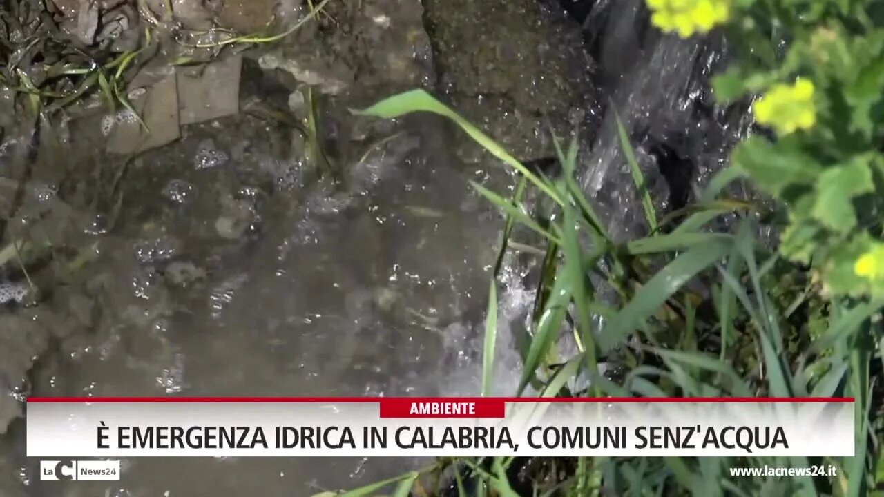 È emergenza idrica in Calabria, comuni senz'acqua