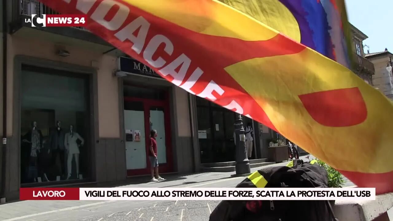 Vigili del fuoco allo stremo delle forze, scatta la protesta dell'Usb