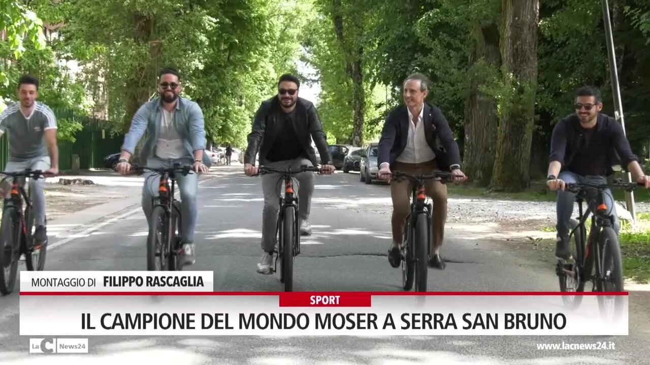 Il campione del mondo Moser a Serra San Bruno